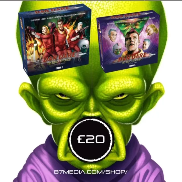 “I always fancied myself as a radio star. However this ends, it’s one off the bucket list.”

We only have a few Dan Dare box sets left, so grab them whilst you can. Spaceship Away! Vol 1 > https://www.b7media.com/product/dan-dare-vol-1-b7-media/ Vol 2 > https://www.b7media.com/product/dan-dare-vol-2-box-set/ #DanDare #AudioDrama #blackfriday #blackfridaydeals #scifi